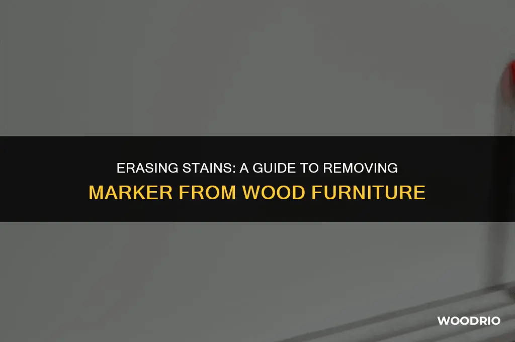 how do you remove marker from wood furniture