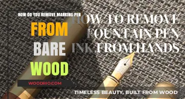 Erasing Marks: A Guide to Removing Pen from Bare Wood
