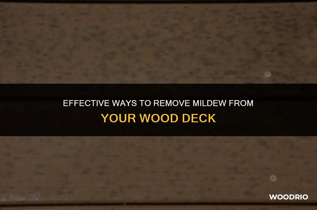 how do you remove mildew from a wood deck