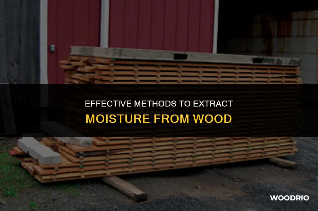 how do you remove moisture from wood