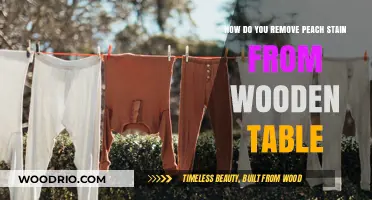 Effortless Solutions: Removing Peach Stains from Wooden Tables