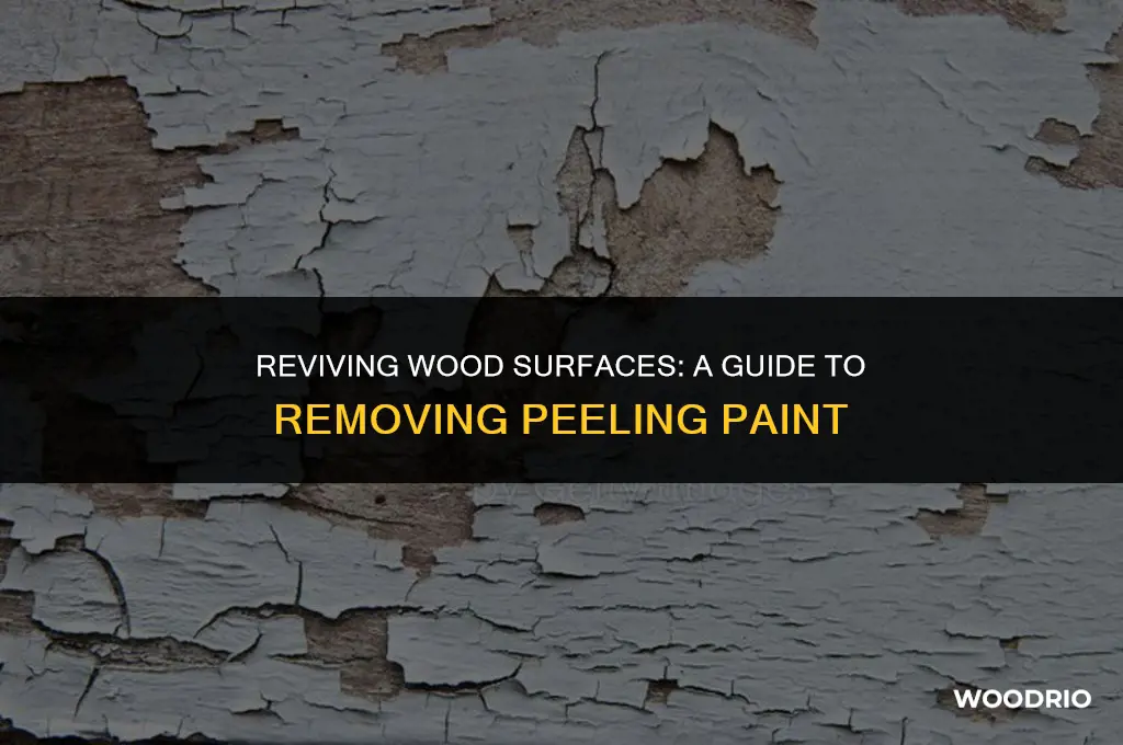 how do you remove peeling pint off wood