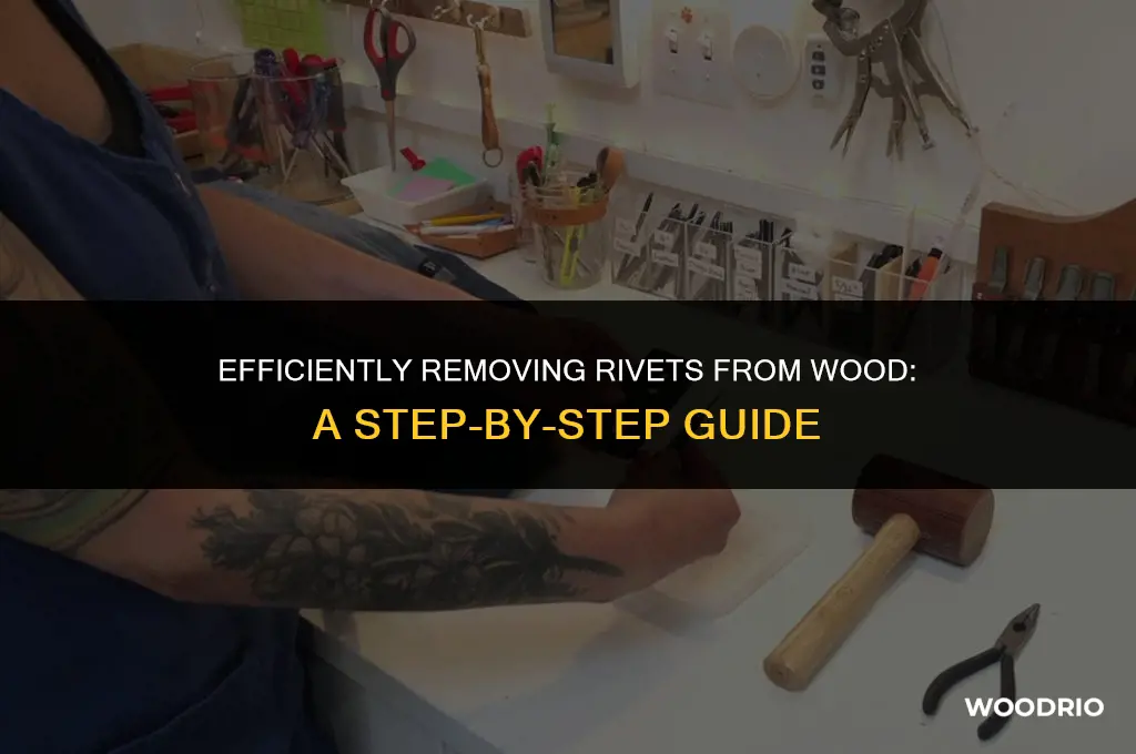 how do you remove rivets from wood