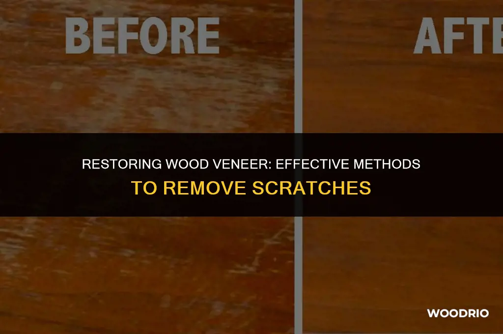 how do you remove scratches from wood veneer