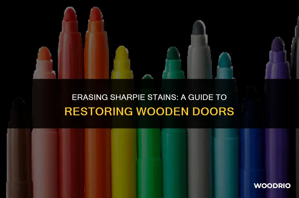 how do you remove sharpie marks from wooden doors