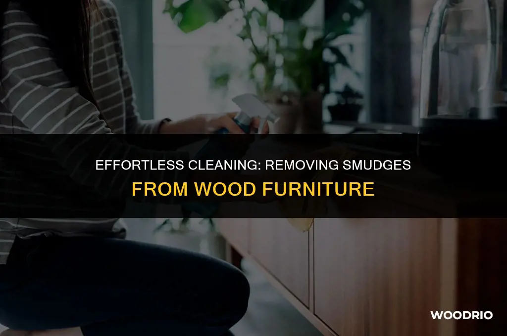 how do you remove smudges from wood furniture