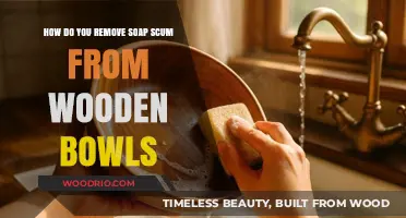 Effortless Cleaning: Removing Soap Scum from Wooden Bowls