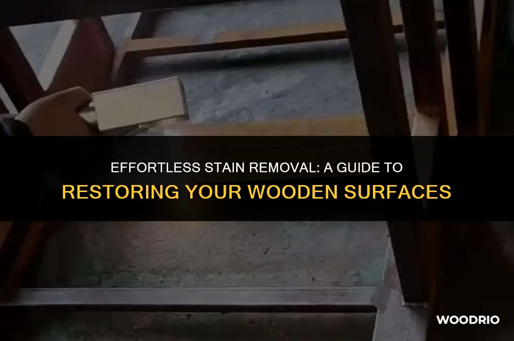 how do you remove stain grom wood
