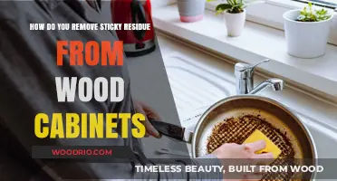 Efficient Methods to Remove Sticky Residue from Wood Cabinets