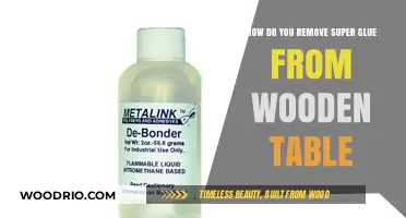 Efficient Methods to Remove Super Glue from Wooden Surfaces