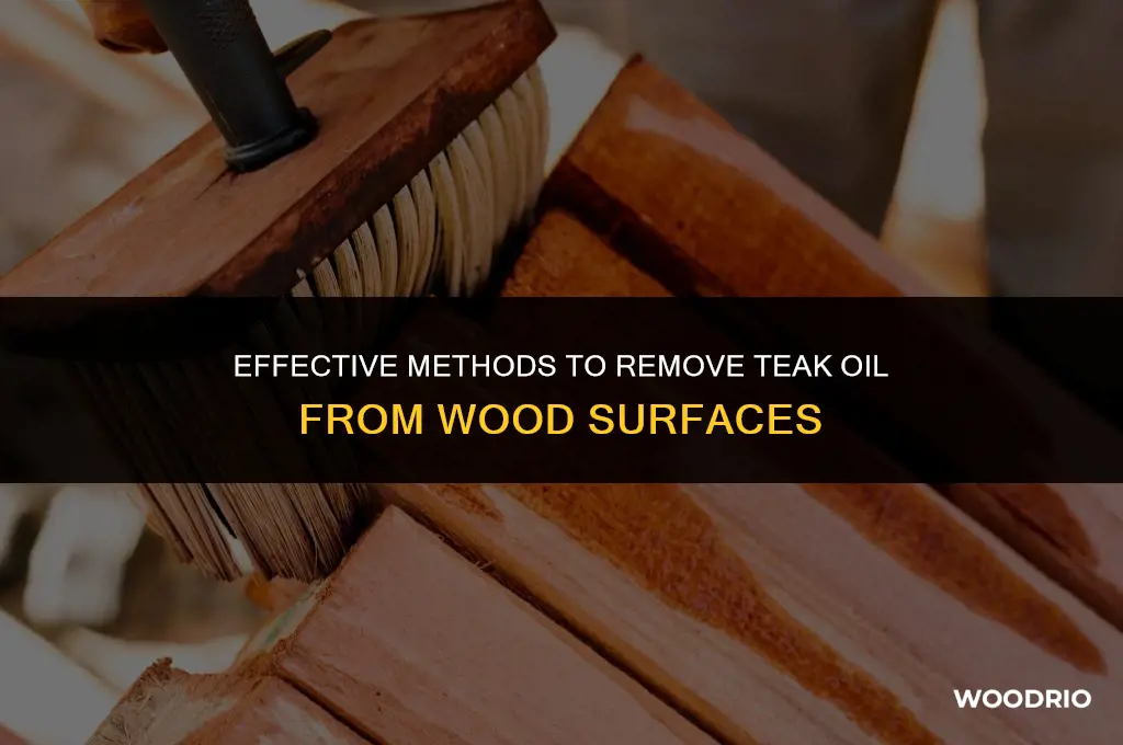 how do you remove teak oil from wood
