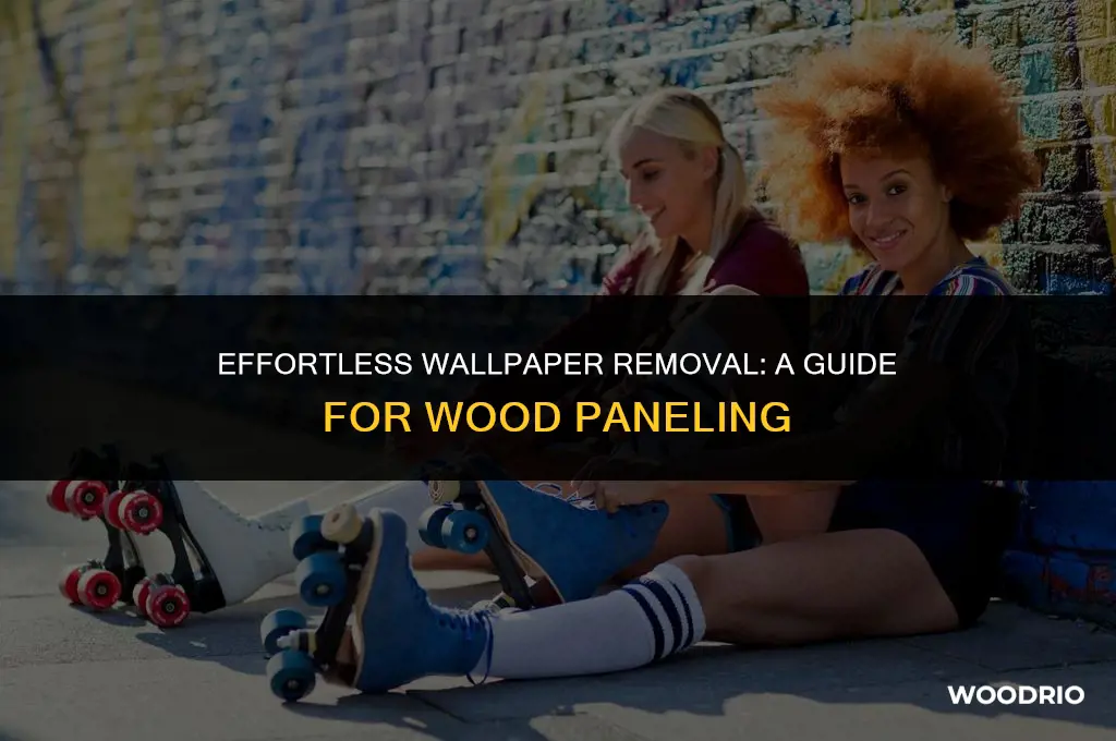how do you remove wallpaper from wood paneling