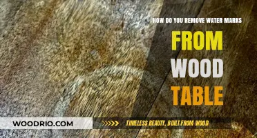 Effortlessly Restore Your Wood Table: A Guide to Removing Watermarks