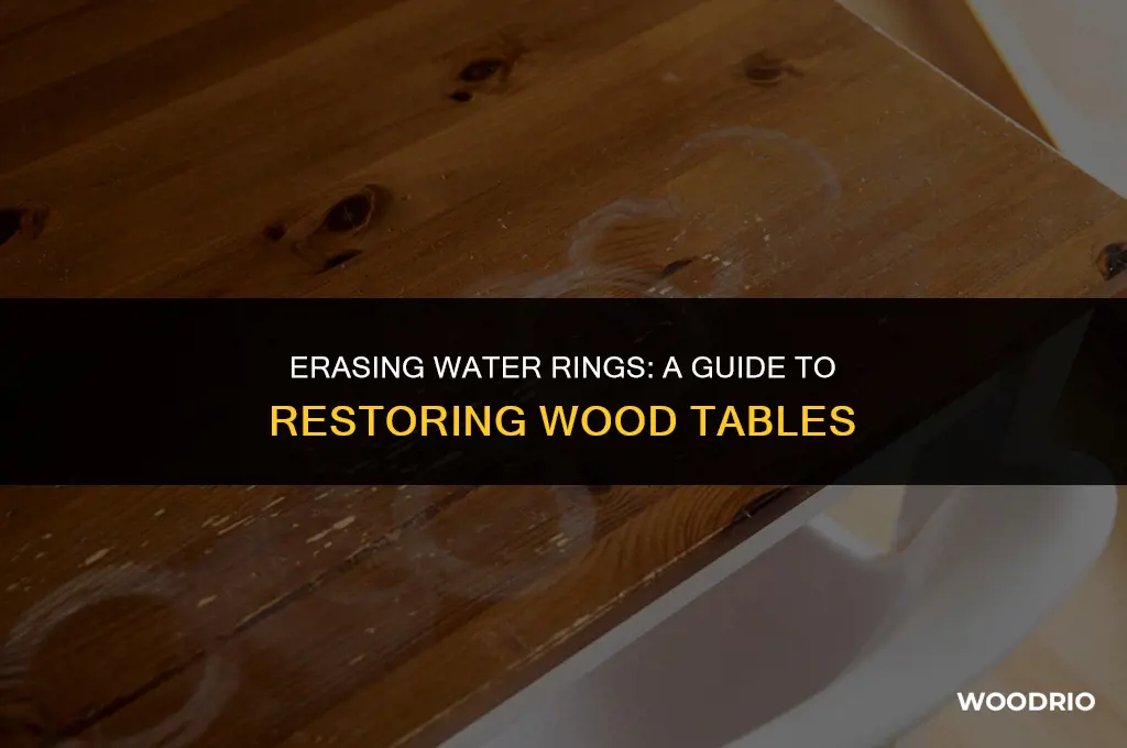 how do you remove water rings from wood tables