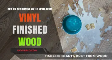 Erasing Water Spots: A Guide for Vinyl-Finished Wood Care
