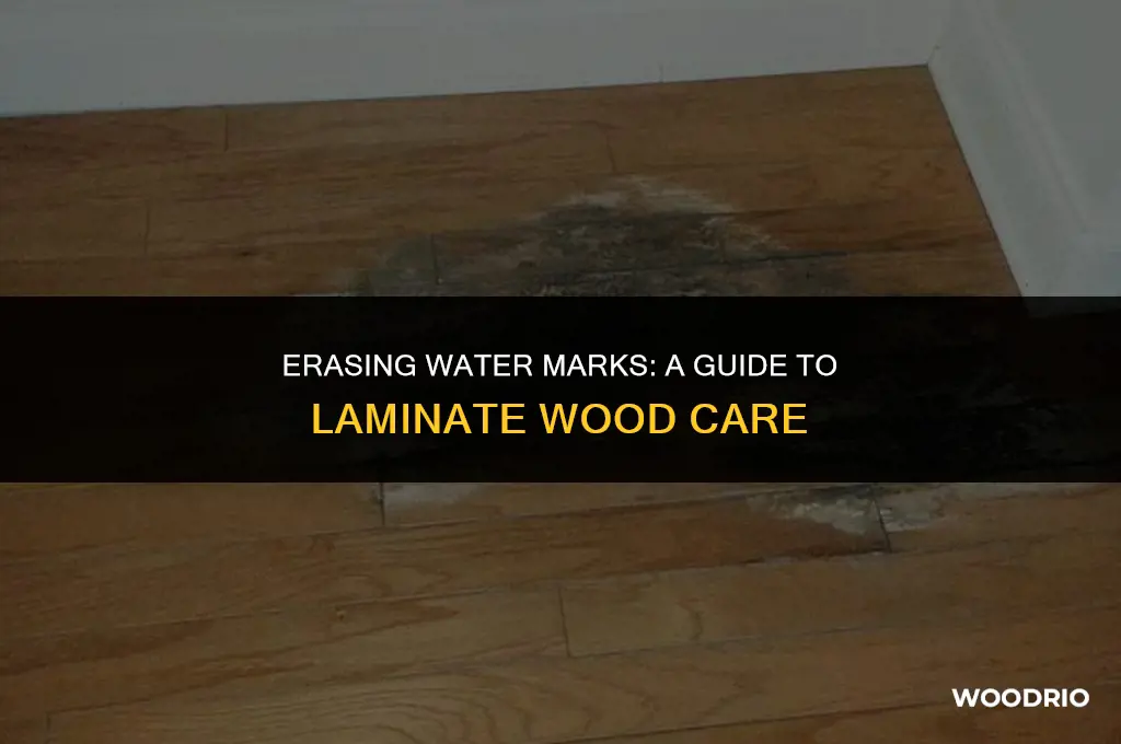 how do you remove water stains from laminate wood