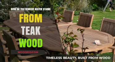 Effortless Teak Wood Care: Removing Water Stains with Ease