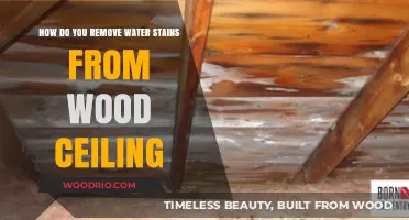 Erasing Water Stains: A Guide to Restoring Your Wood Ceiling