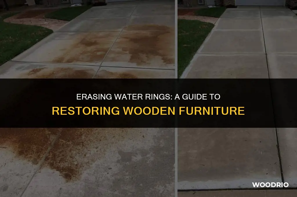 how do you remove water stains from wooden furniture
