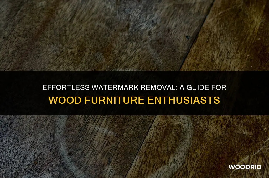 how do you remove watermarks from wood furniture