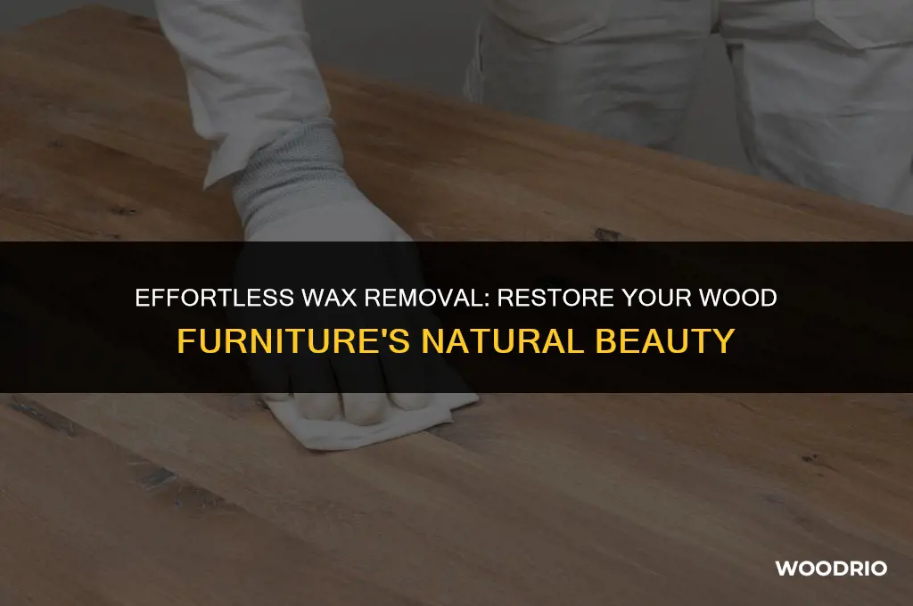 how do you remove wax from wood furniture