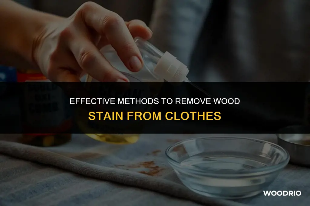 how do you remove wood stain from clothes