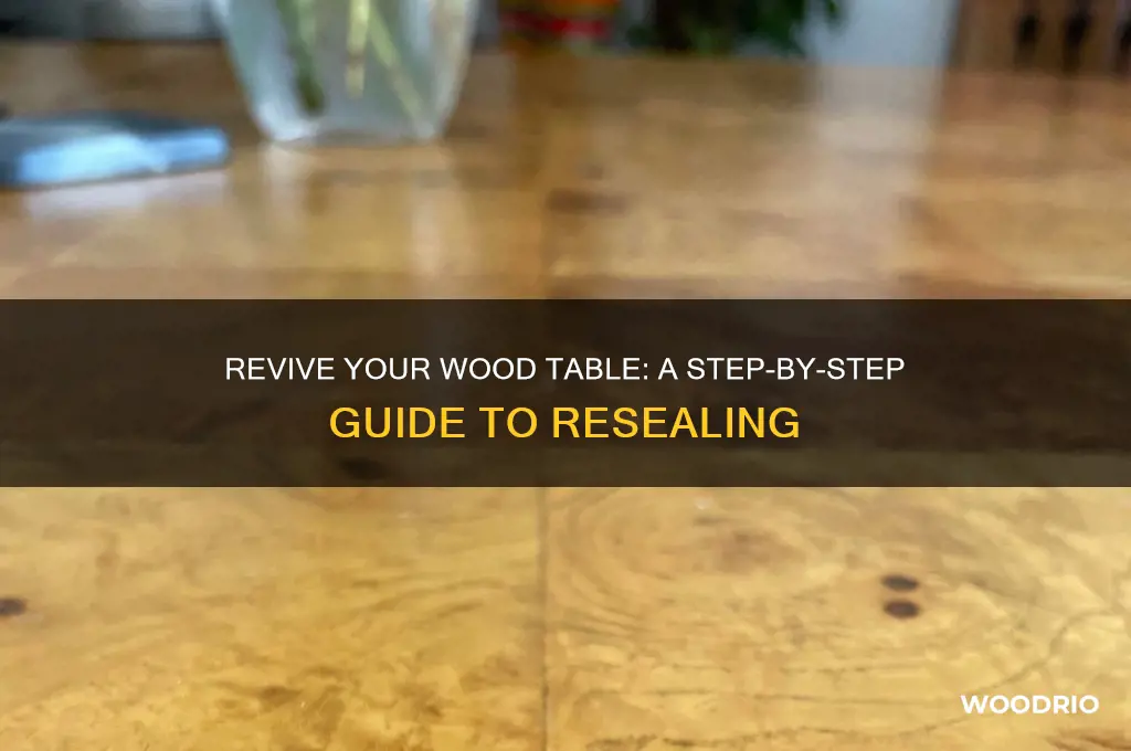 how do you reseal a wood table