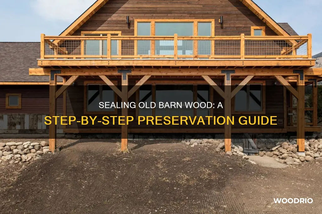 how do you seal old barn wood
