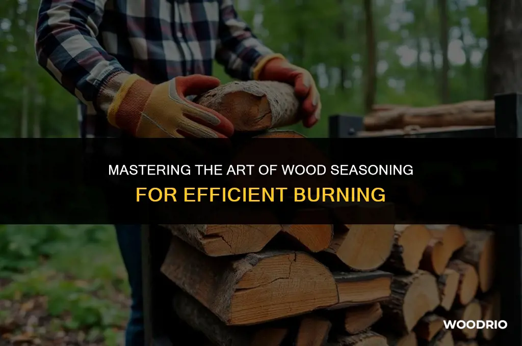how do you season wood for burning