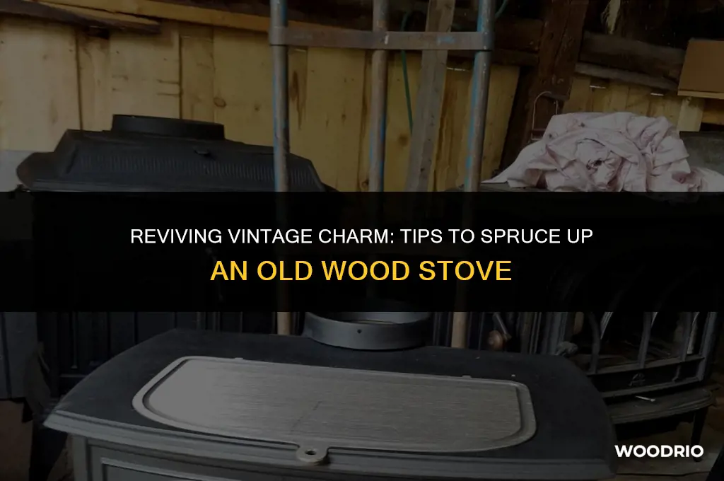 how do you spruce up an old wood stove