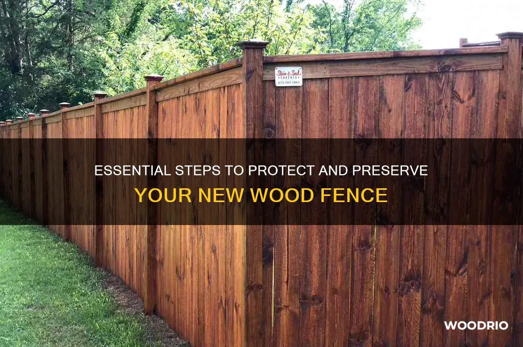 how do you treat a new wood fence