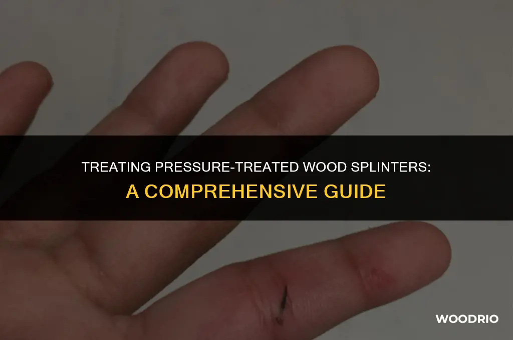how do you treat a pressure treated wood splinter