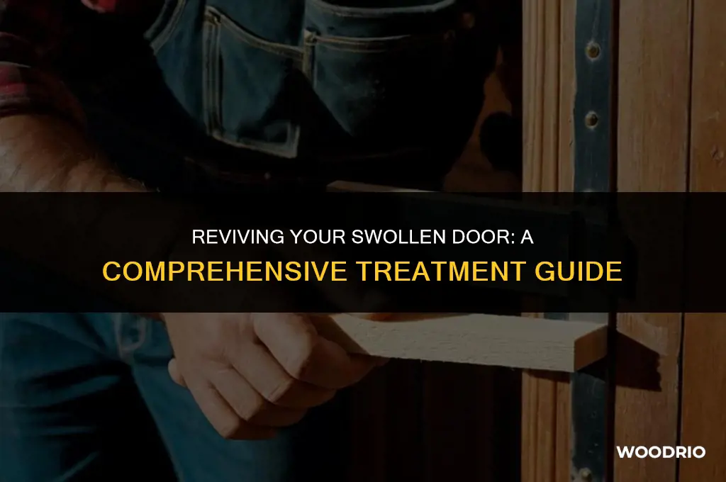 how do you treat a swollen wooden door