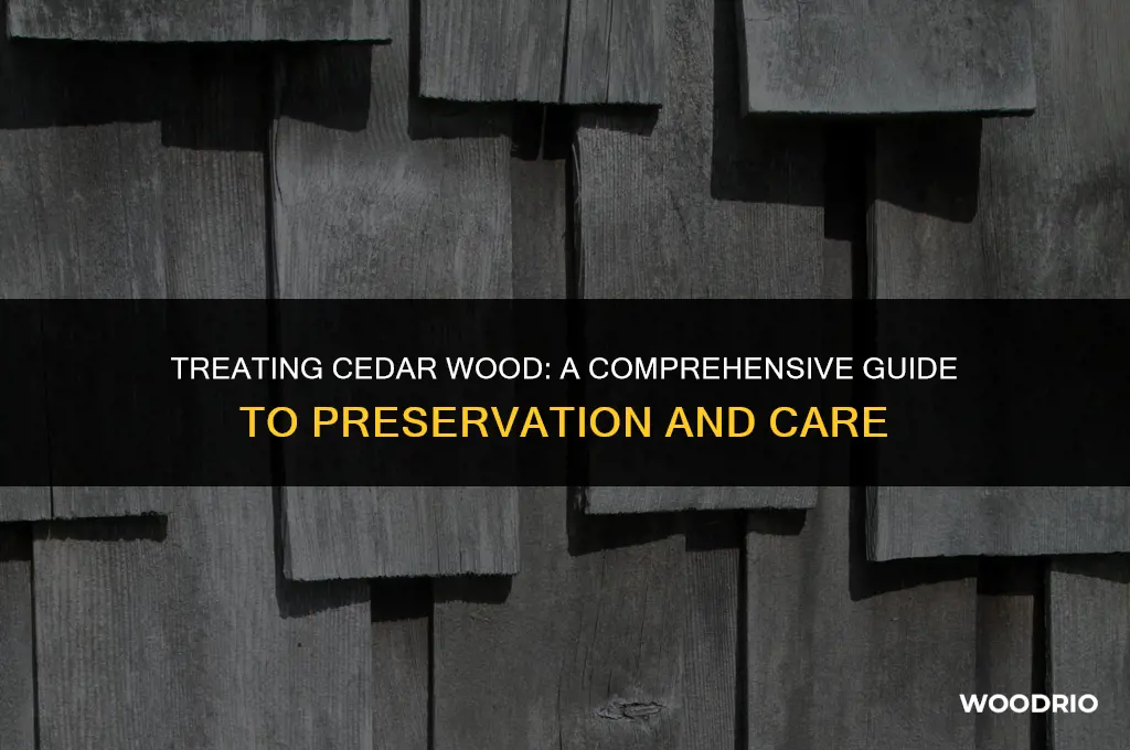 how do you treat cedar wood