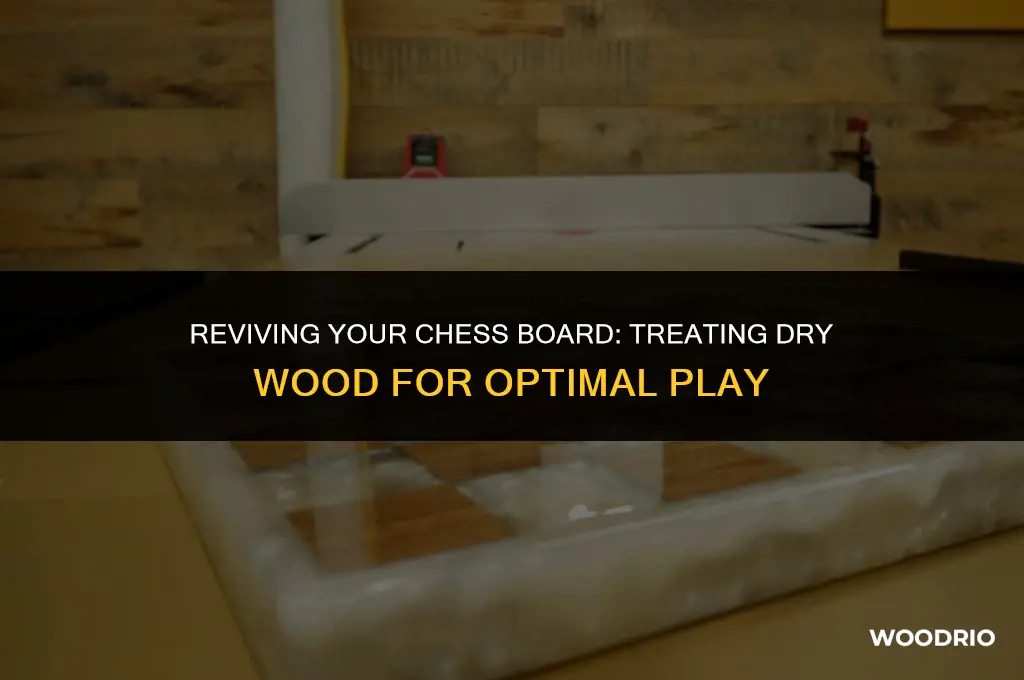 how do you treat dry wood on chess board