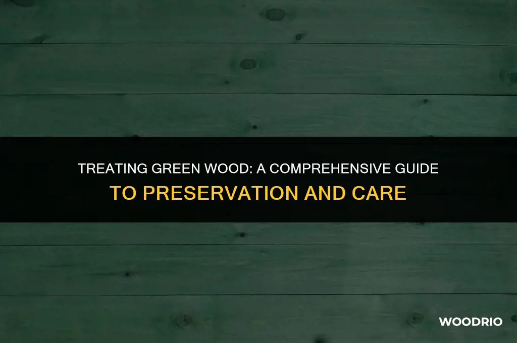 how do you treat green wood