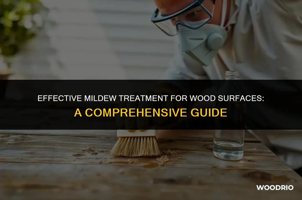 how do you treat mildew on wood