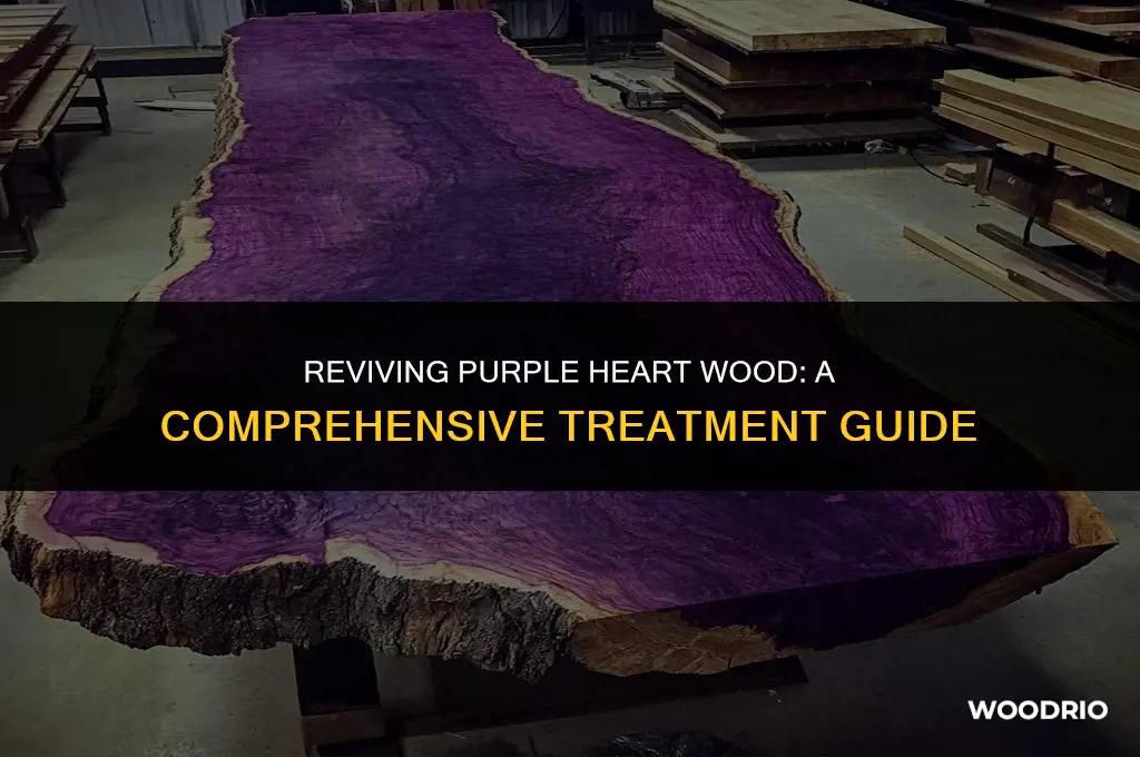 how do you treat purple heart wood