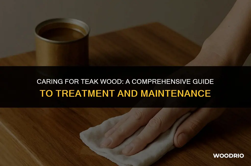 how do you treat teak wood