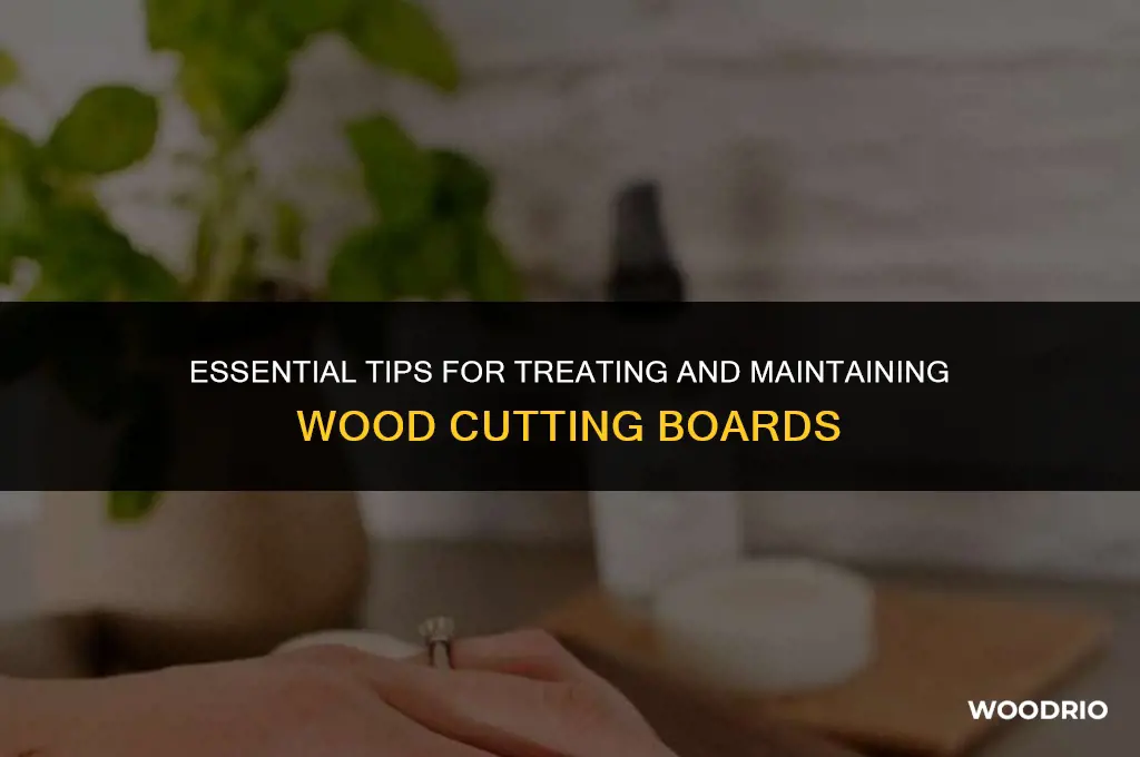 how do you treat wood cutting boards