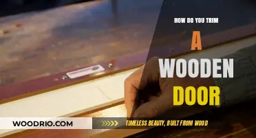 Precision Trimming: A Guide to Refining Your Wooden Door's Fit