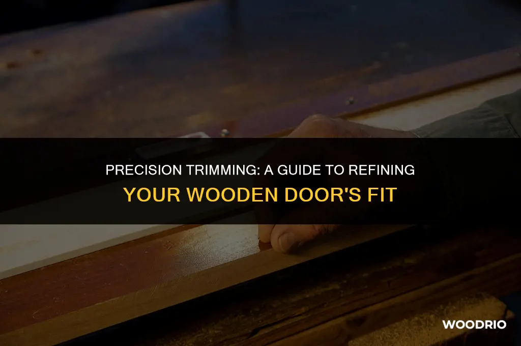 how do you trim a wooden door