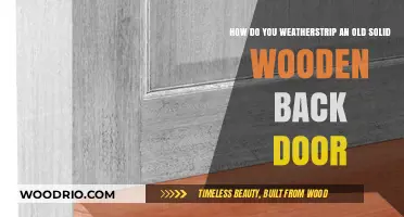 Weatherproofing Your Solid Wooden Back Door: A Comprehensive Guide