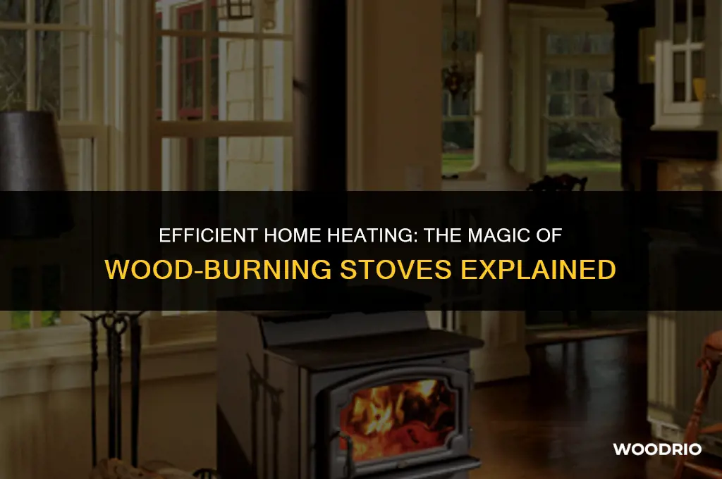 how does a wood buring stove heat a house
