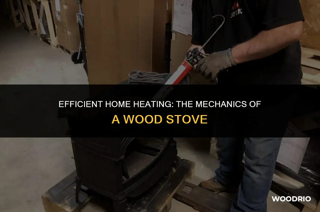 how does a wood stove heat a house