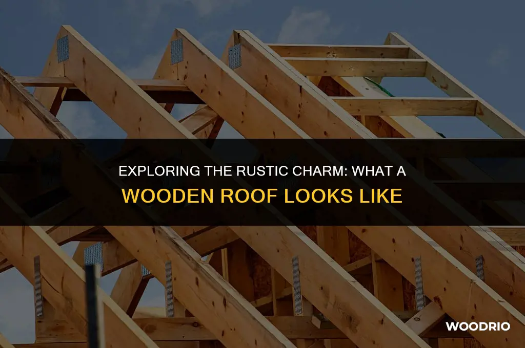 how does a wooden roof look like