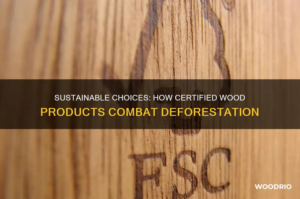 how does buying certified wood products help deforestation
