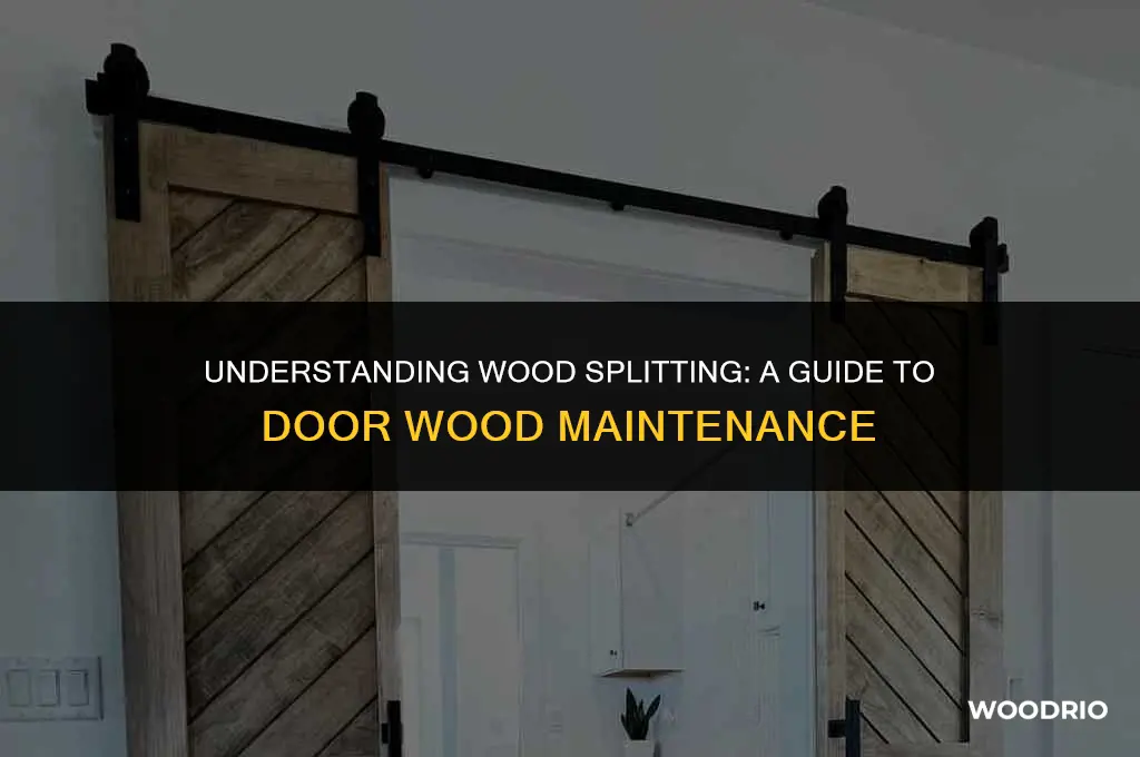 how does door wood split