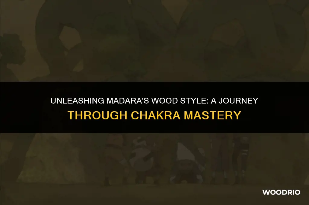 how does madara have wood style