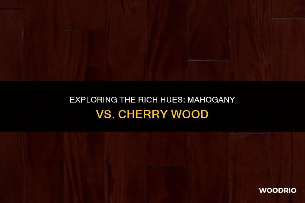 how does mahagony and cherry wood look like